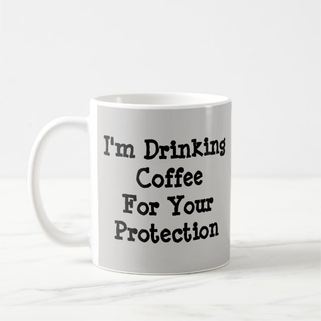 Caneca De Café Eu sou Bebendo Café - Mug-A-Tude (Esquerda)