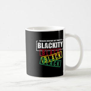 Caneca De Café Eu sou Blackity Black African American Power