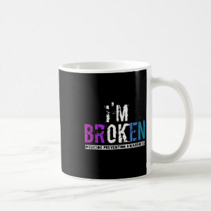 Caneca De Café Eu sou Chá e Fita Púrpura Suicida Preventi