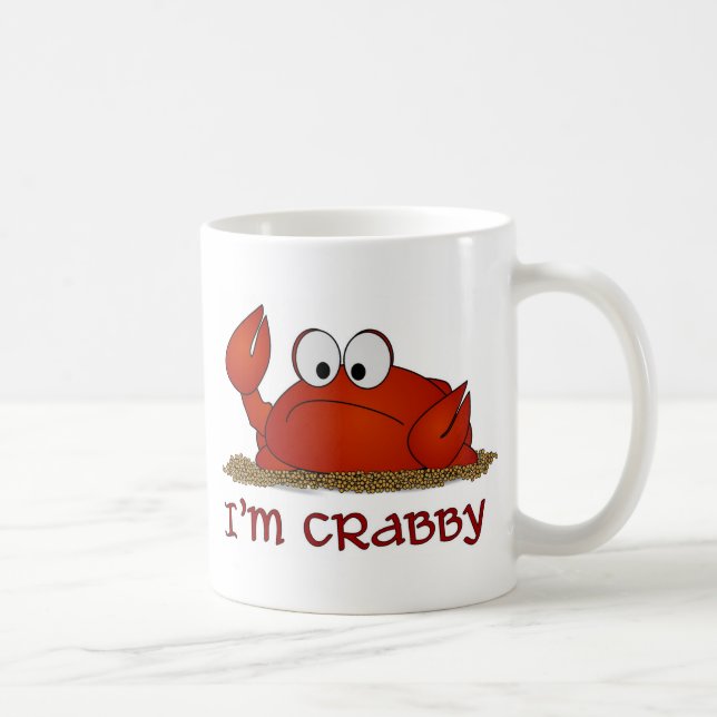 Caneca De Café Eu sou Crabby (Direita)