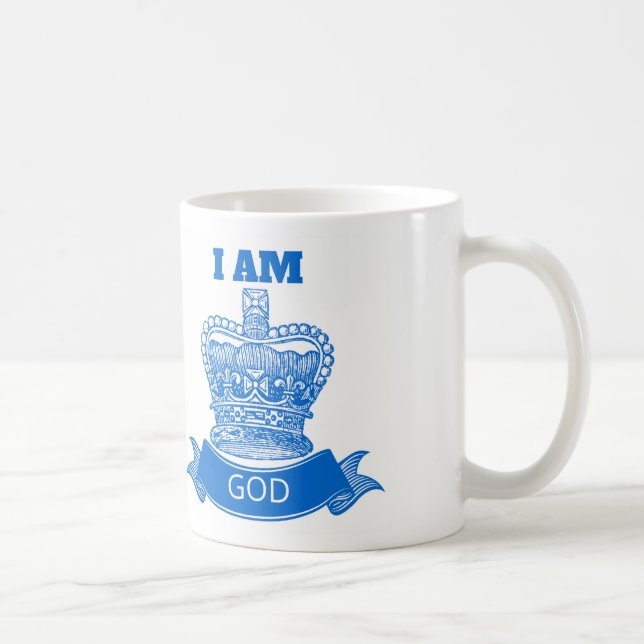 Caneca De Café Eu sou deus (Direita)