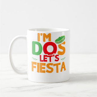 Caneca De Café EU Sou Dos Taco Twosday Menina Menino 2º Aniversár