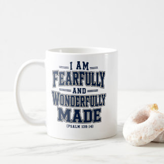 Caneca De Café Eu Sou Feita com Temor e Maravilha