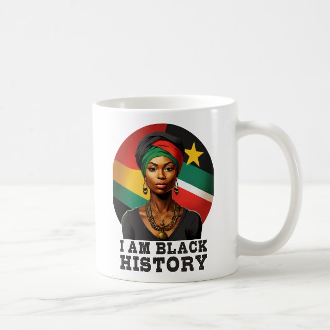 Caneca De Café Eu sou História Negra (Direita)