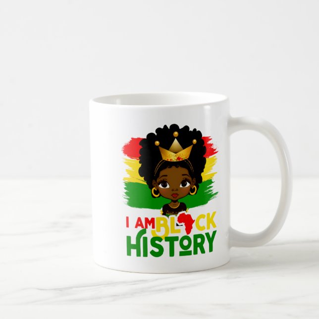 Caneca De Café Eu Sou História Negra História Negra Afro-American (Direita)