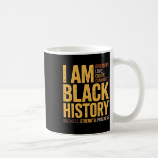 Caneca De Café Eu Sou História Negra Vintage