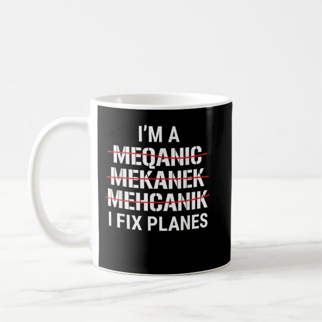 Caneca De Café Eu sou Mecânico (Esquerda)