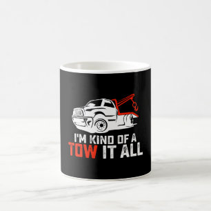 Caneca De Café Eu sou meio um tipo que reboca tudo, motorista de 