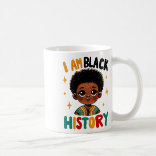 Caneca De Café Eu Sou Mês da História Negra Afro-Americano Para C