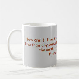 Caneca De Café Eu sou muito bem, agradecimentos