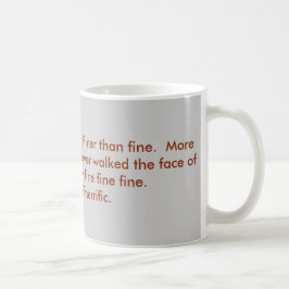 Caneca De Café Eu sou muito bem, agradecimentos