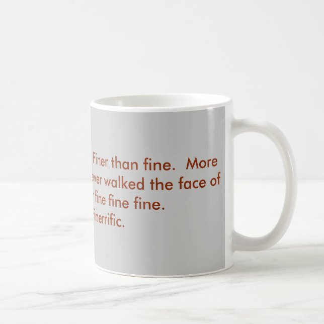 Caneca De Café Eu sou muito bem, agradecimentos (Direita)