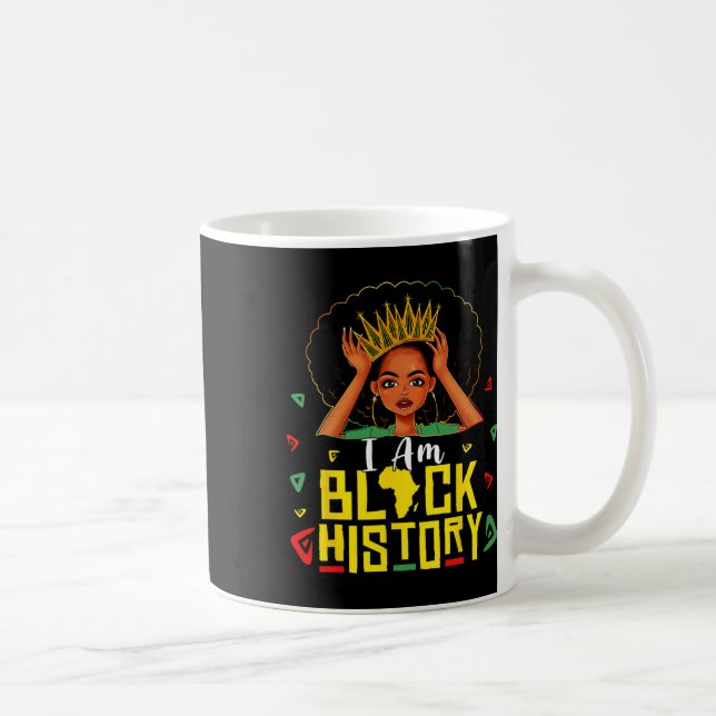 Caneca De Café Eu Sou Mulher História Negra Menina Mês da Históri (Direita)