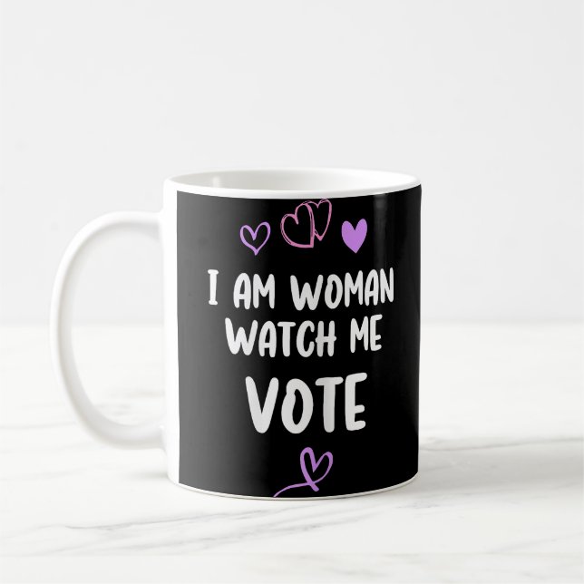 Caneca De Café Eu Sou Mulher Observe Me Votar (Esquerda)