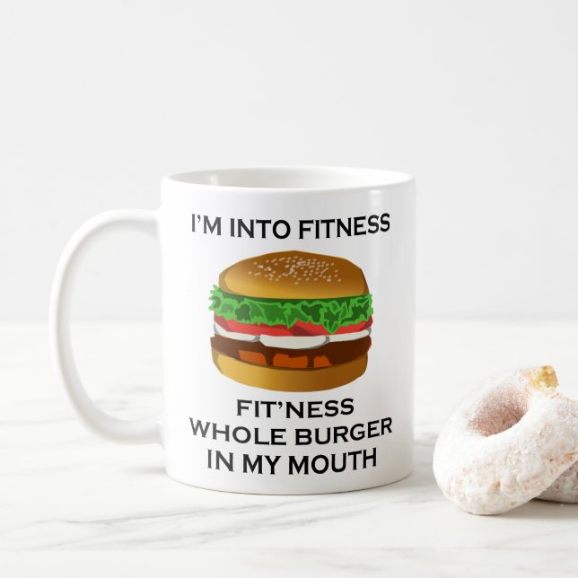 Caneca De Café Eu sou no hamburguer da malhação (Com Donut)