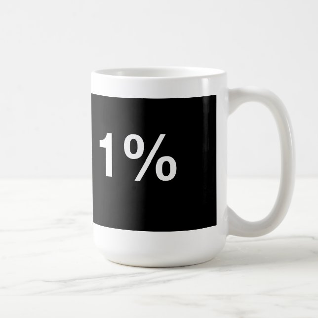 Caneca De Café Eu sou o 1% (Direita)