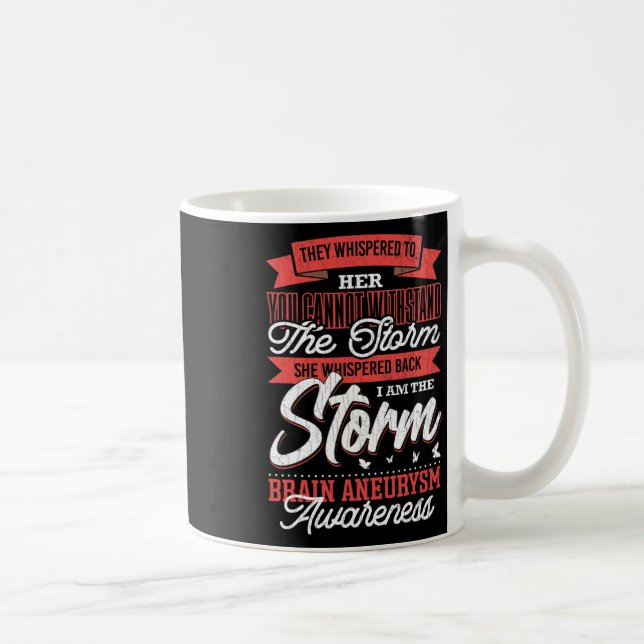 Caneca De Café Eu Sou O Cérebro da Tempestade Conscientização sob (Direita)