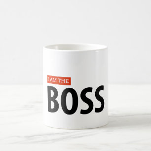 Caneca De Café Eu sou o chefe - agrida para chefes