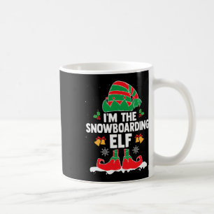 Caneca De Café Eu sou o Elf de Snowboard Winter Sports Xmas Elf S