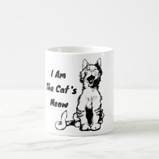 Caneca De Café Eu sou o gato magricela.