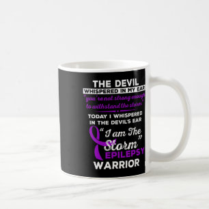 Caneca De Café Eu Sou O Guerreiro Da Epilepsia Da Tempestade