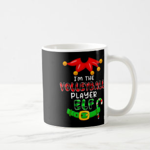 Caneca De Café Eu sou o jogador de vôlei Elf Xmas Costumes Elf Lo