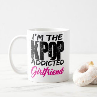 Caneca De Café Eu sou o namorada viciado de KPOP - acople o