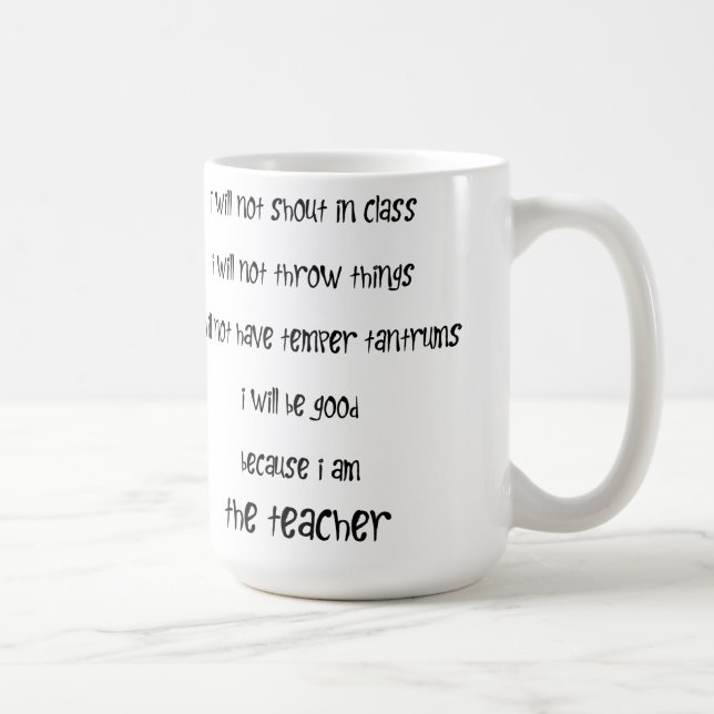 Caneca De Café Eu sou o professor! (Direita)