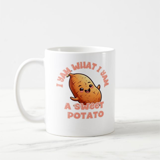 Caneca De Café Eu Sou O Que Eu Sou, Um Clássico De Batata Doce (Esquerda)