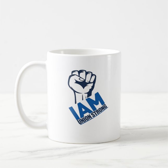 Caneca De Café Eu sou o sindicato forte - Dia do Trabalho (Esquerda)