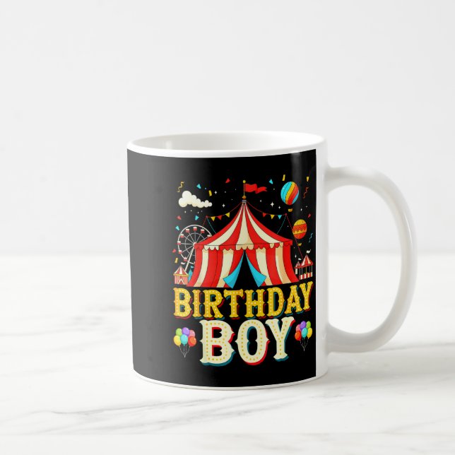 Caneca De Café Eu Sou O Tema De Festa De Circo De Aniversário Bo (Direita)