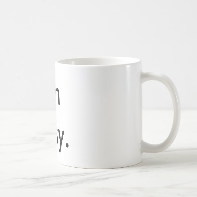 Caneca De Café Eu sou ocupado (Direita)