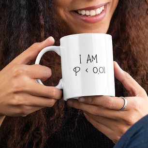 Caneca De Café Eu Sou P < 0,01 Presente Engraçado de Estatística