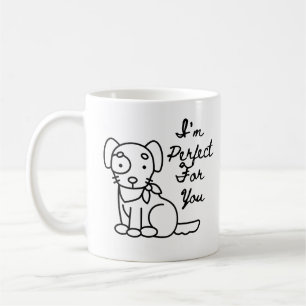 Caneca De Café Eu sou perfeito para você Cachorro Coffee Mug - Pe