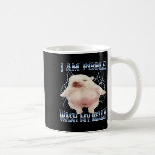 Caneca De Café Eu Sou Pibble Lave Minha Barriga Cachorro Engraçad