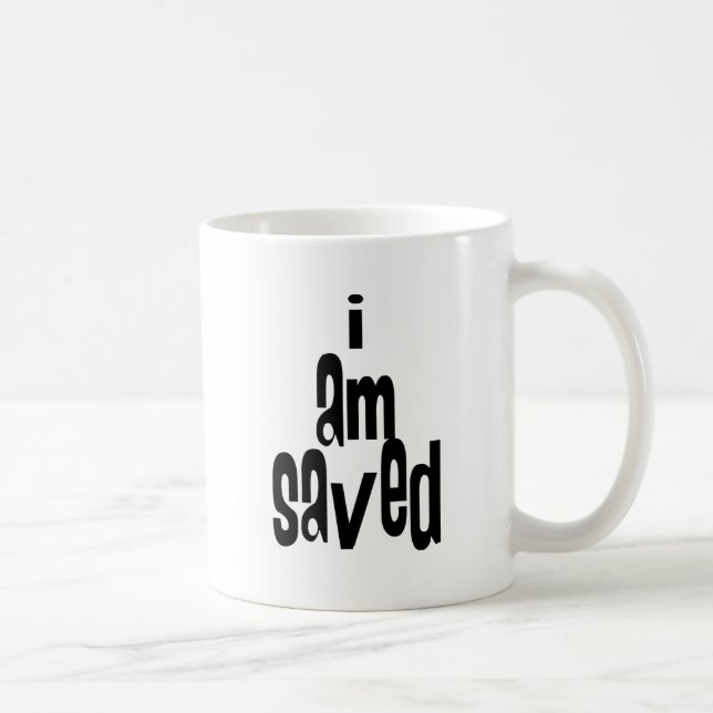 Caneca De Café Eu sou Saved Christian (Direita)