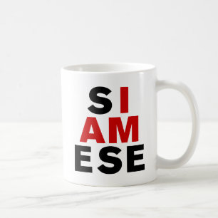 CANECA DE CAFÉ EU SOU SIAMESE