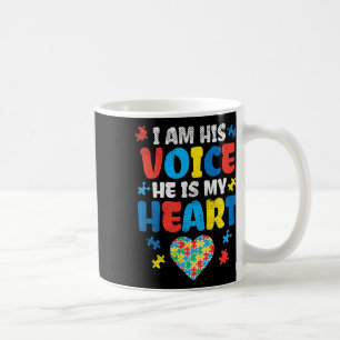 Caneca De Café Eu Sou Sua Voz Ele É Meu Coração Conscientização d