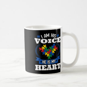 Caneca De Café Eu Sou Sua Voz Ele É Meu Coração Conscientização d