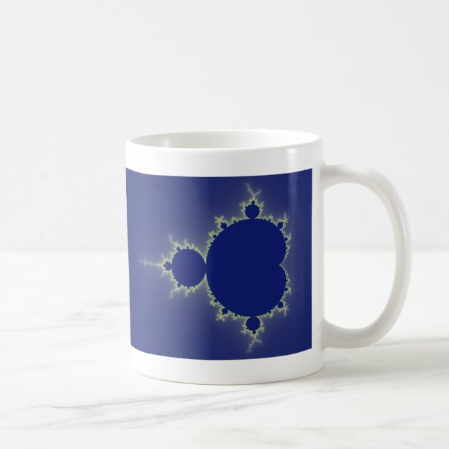 Caneca De Café Eu sou tão azul - Fractal (Direita)