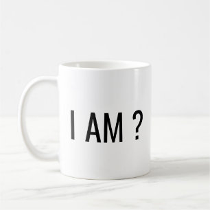 Caneca De Café EU SOU Texto