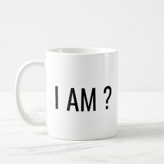 Caneca De Café EU SOU Texto