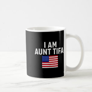 Caneca De Café Eu Sou Tia Tifa Vintage Bandeira Americana Dos EUA