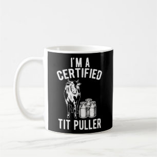 Caneca De Café Eu Sou Um Agricultor De Vacas Leiteiras Com Certif
