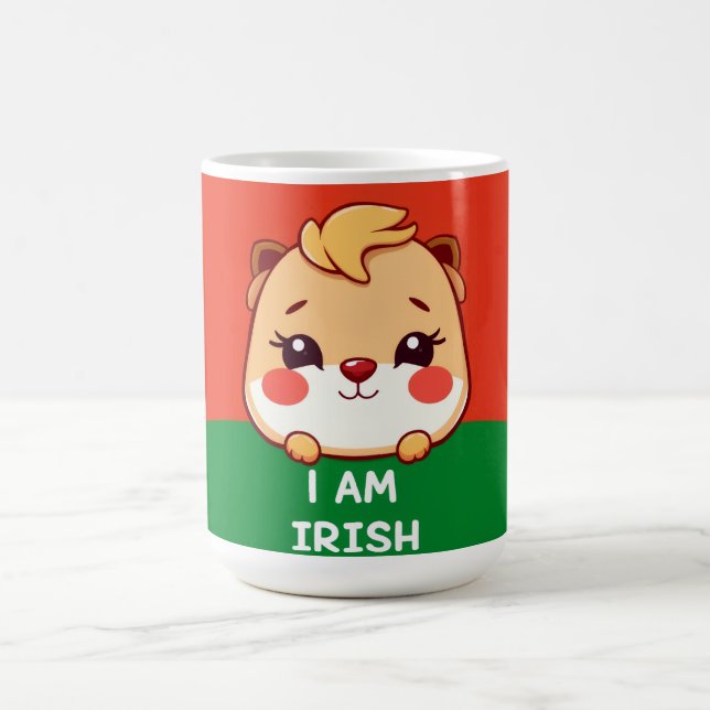 Caneca De Café Eu sou um animal irlandês fofo (Centro)