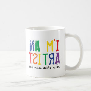 Caneca De Café Eu sou um artista (a caneca)