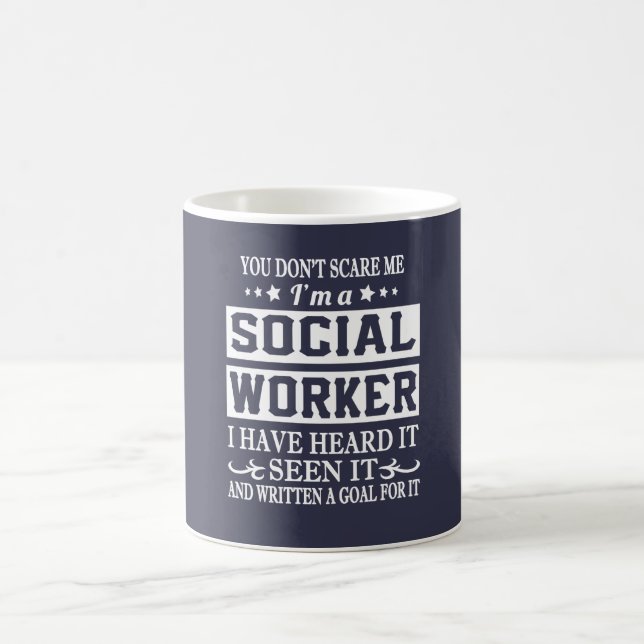 Caneca De Café Eu sou um ASSISTENTE SOCIAL (Centro)