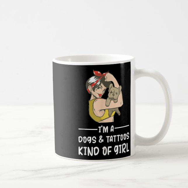 Caneca De Café Eu Sou Um Cachorro E Tatuagens Como Uma Proprietár (Direita)