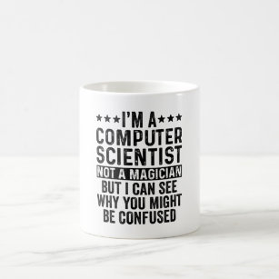 Caneca De Café Eu sou um cientista da computação não um mago engr