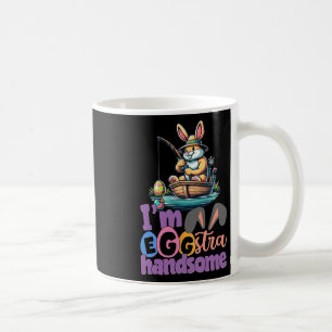 Caneca De Café Eu sou um coelho muito bonito pescando B peixes na